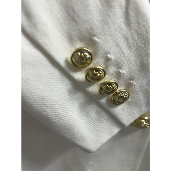 Derek Lam NWT 10 Crosby Walter Double Breasted‎ Jacket, Soft White Size 6 - Picture 8 of 10